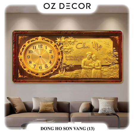 Tranh Đồng Hồ Decor | Cha Mẹ 1