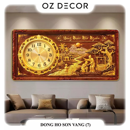 Tranh Đồng Hồ Decor | Uống Nước Nhớ Nguồn
